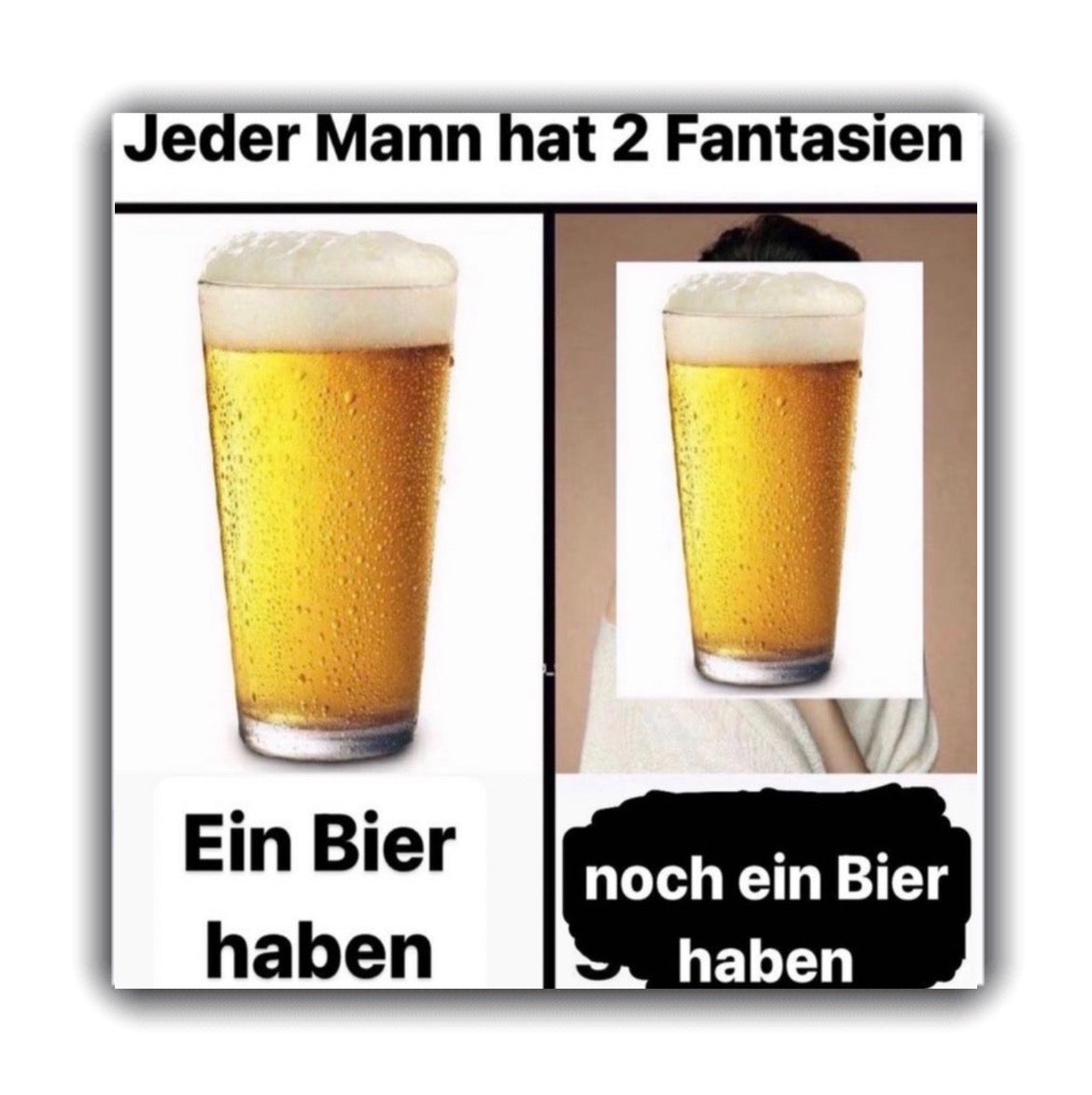 „noch ein bier" Sticker